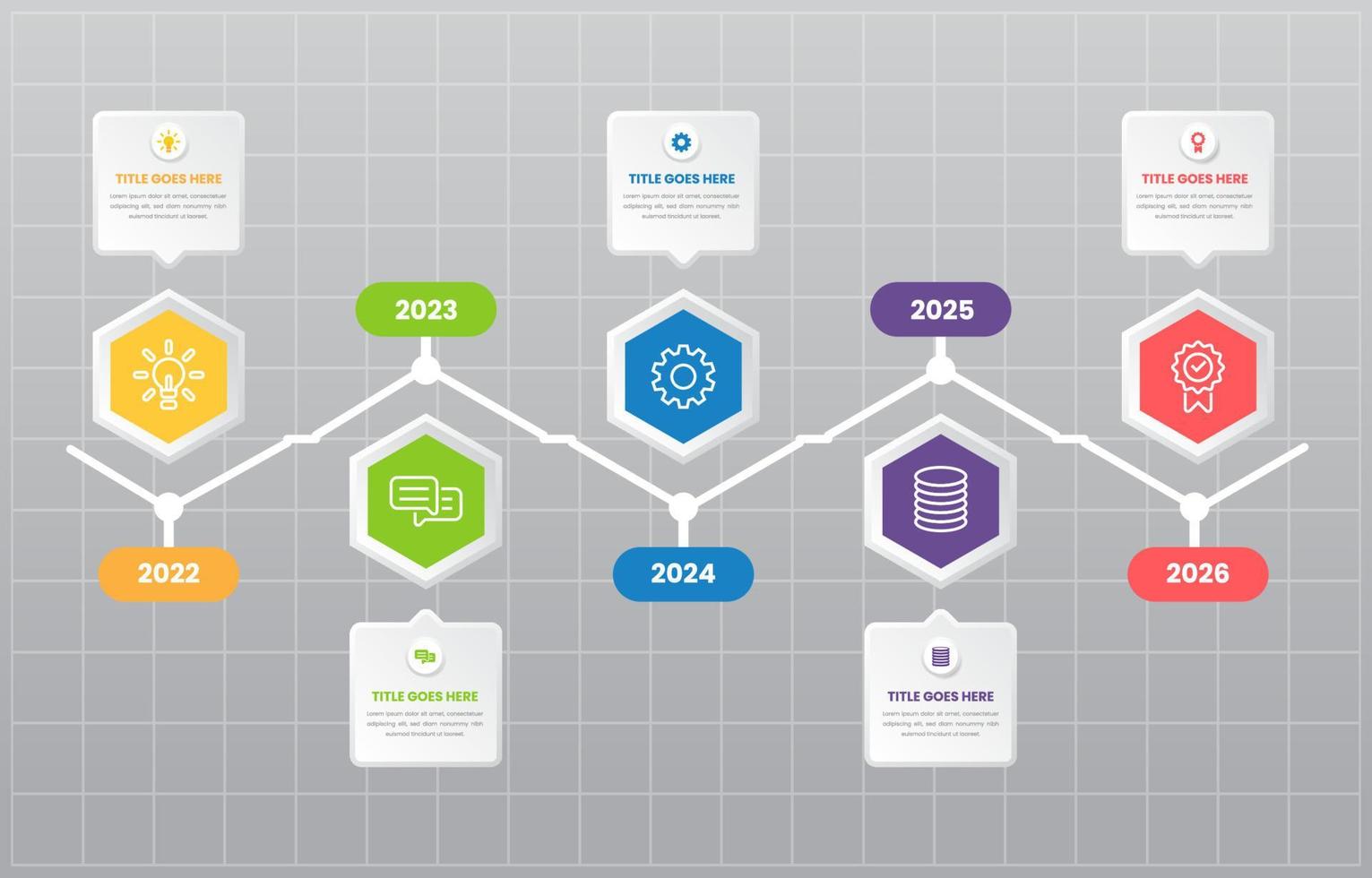 Timeline Infographic Template vector
