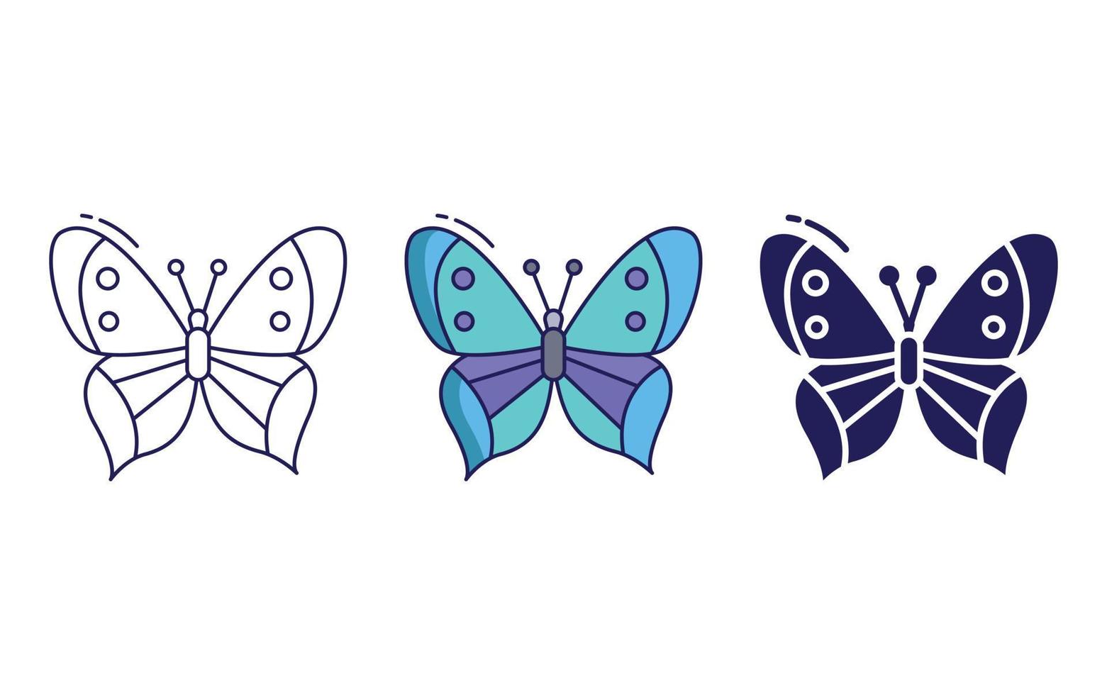 Butterfly vector icon