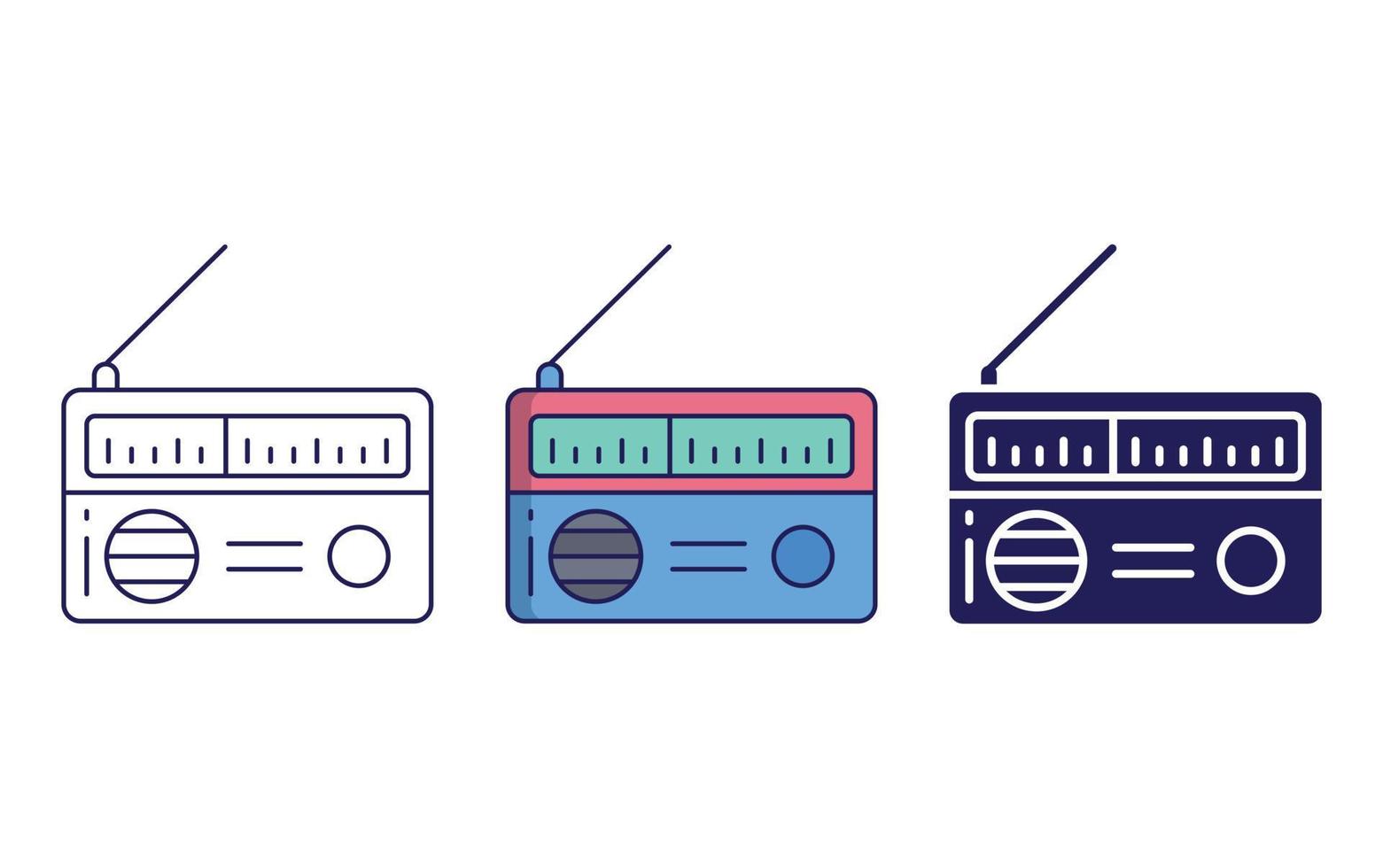 Radio vector icon