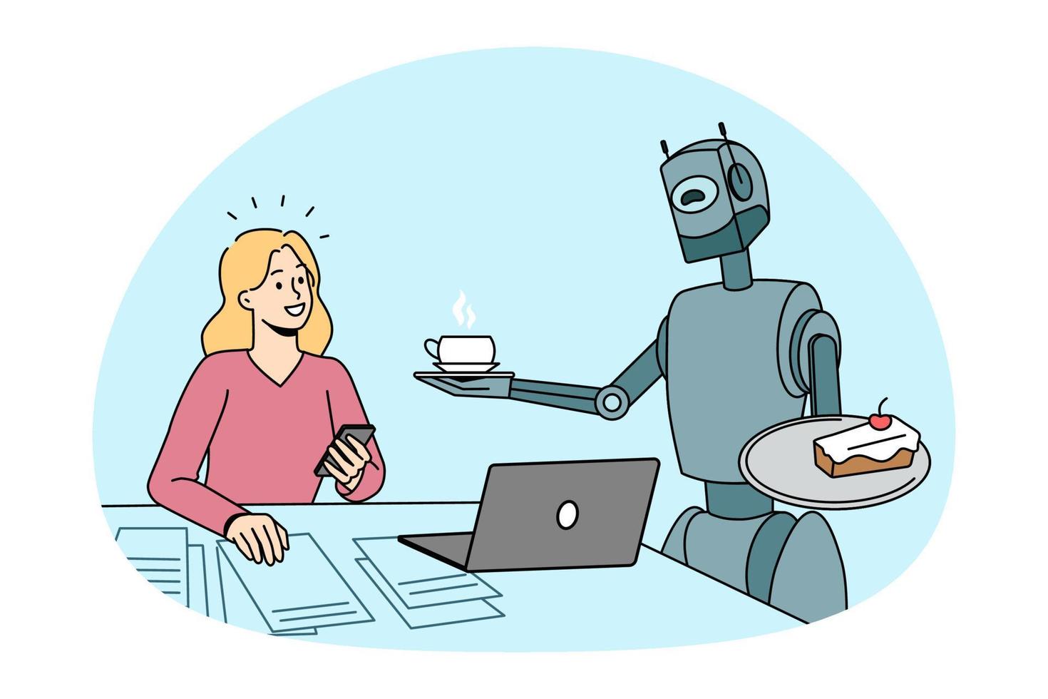 Future technologies and Artificial intelligence concept. vector