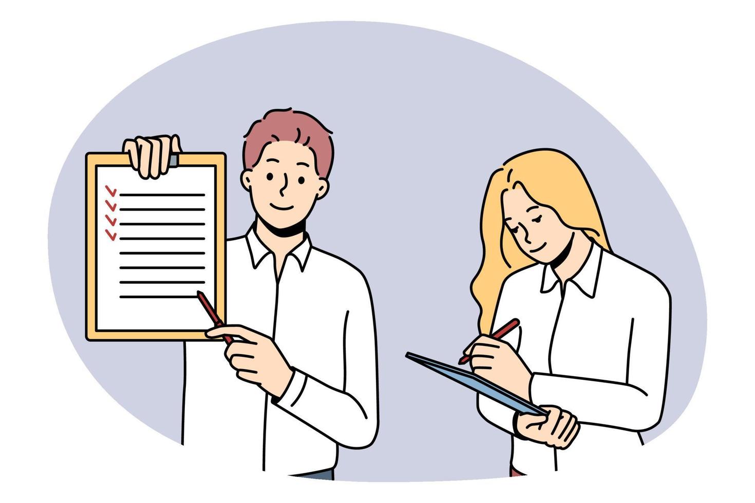 Business training and coach concept. vector