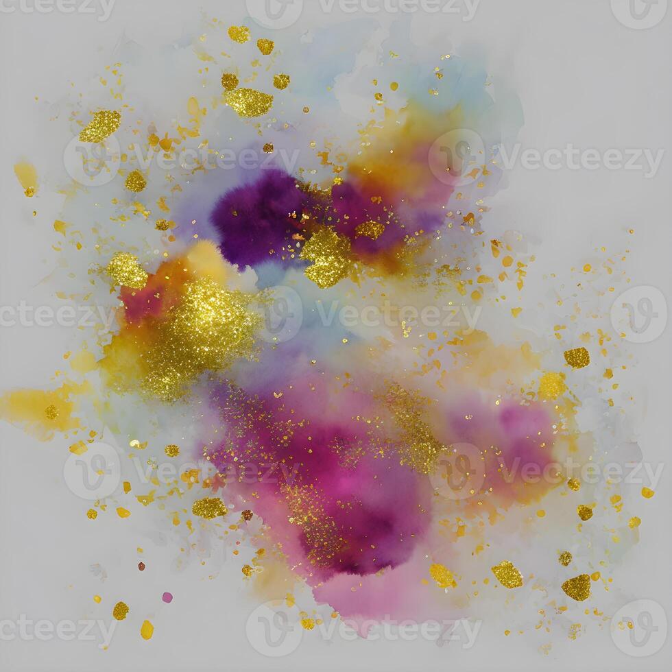 Abstract watercolor glitter background, Watercolor splash painting texture, Abstract luxury texture, Acrylic liquid glitter texture, photo