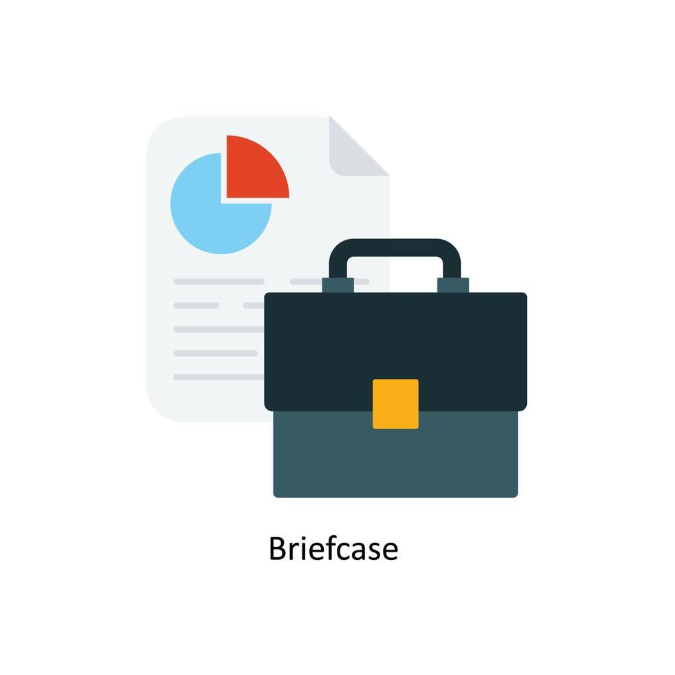 Briefcase  Vector Flat Icons. Simple stock illustration stock