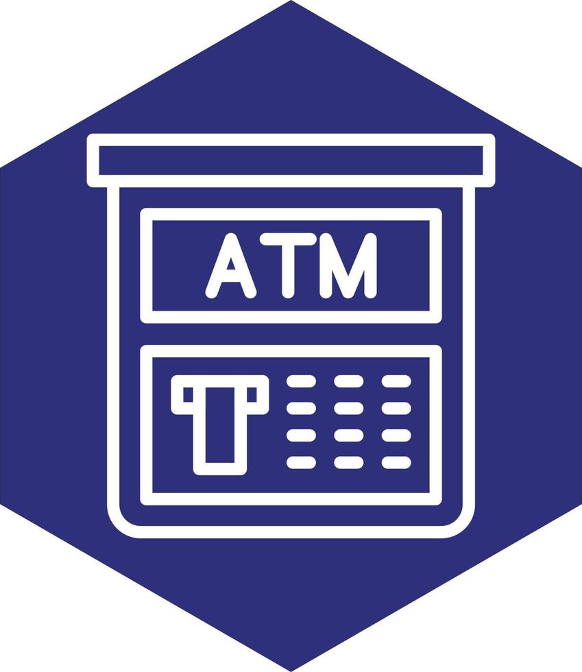 Atm Machine Vector Icon Design