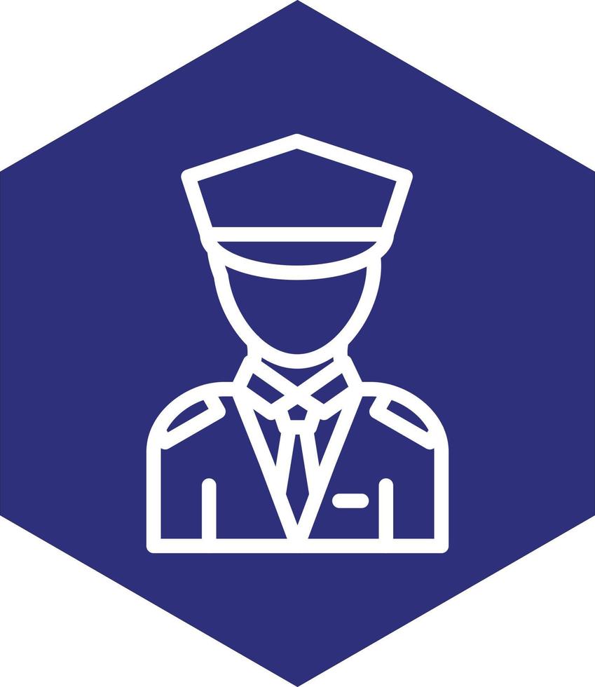 diseño de icono de vector de guardia de seguridad