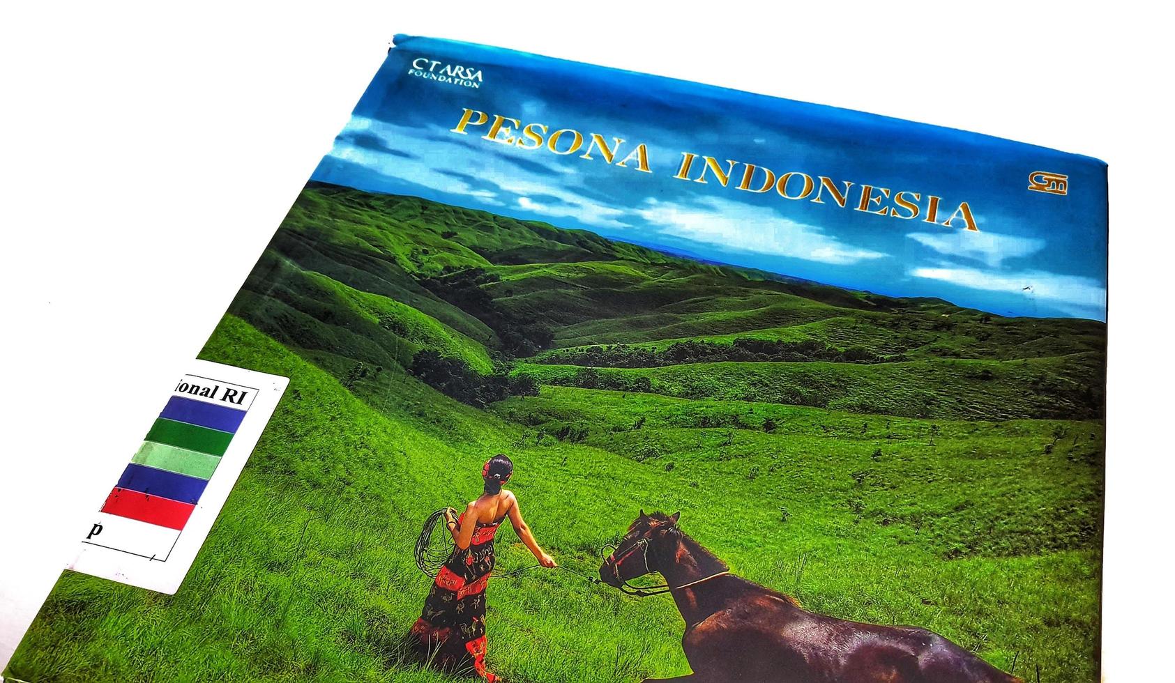 Jakarta, Indonesia on March 2023. One of the book collections of the