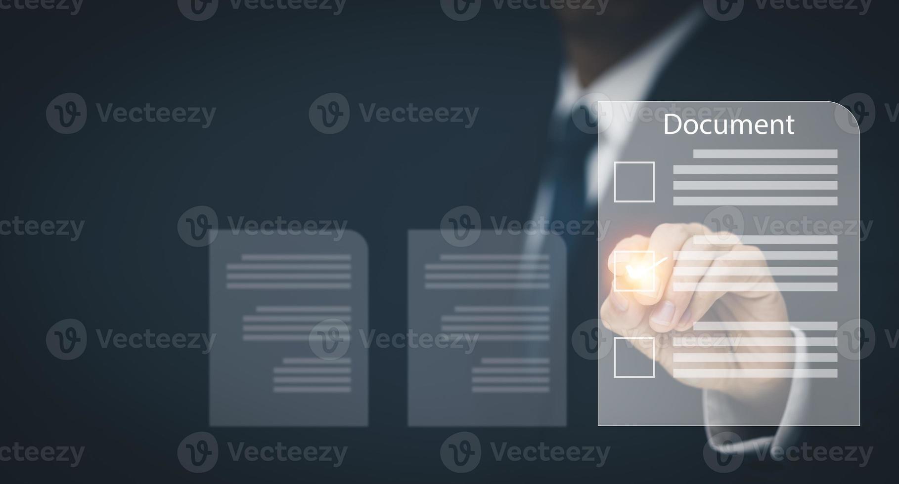 Signing electronic documents on digital documents Online, businessman with contract Electronic signature, e-signing, digital document management, paperless office, signing business contract concept, photo