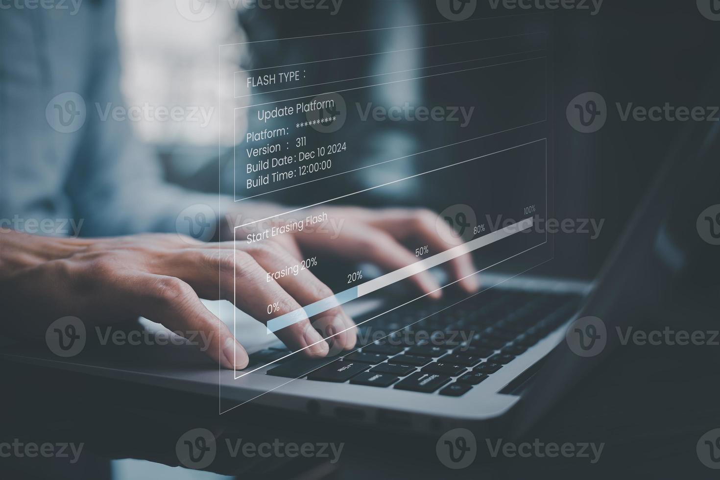 Programmer using laptop with Code html and programming on screen laptop,Programmer development Computer code, web design  coding technology in software, digital software technology development, IoT photo