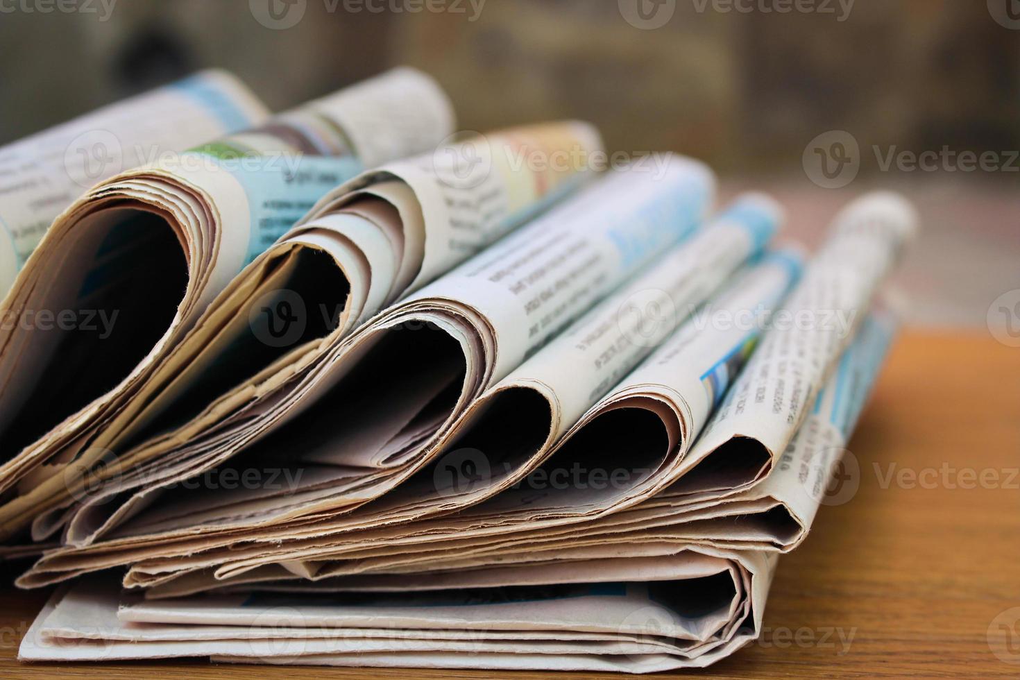 Newspapers on the table photo