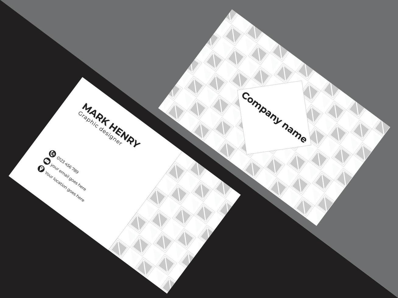 free vector business card design template
