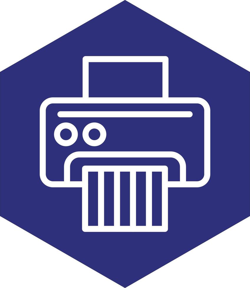 Paper Shredder Vector Icon Design