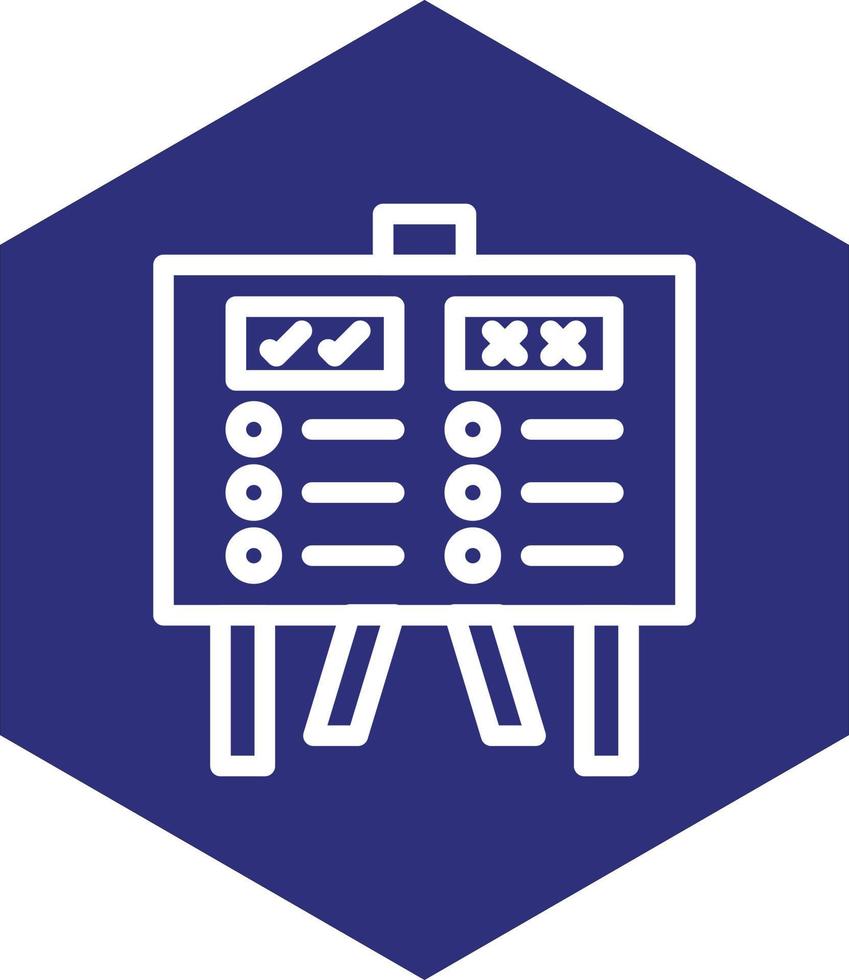 Pros And Cons Vector Icon Design