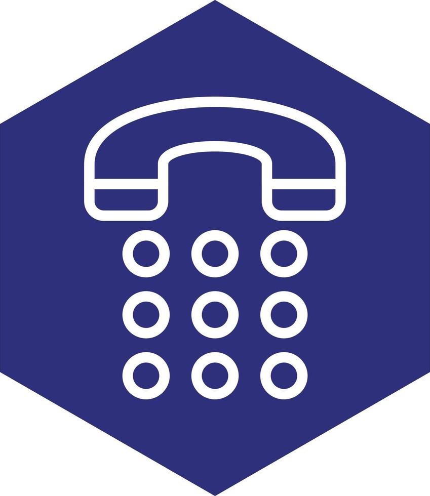 Phone Dial Vector Icon Design