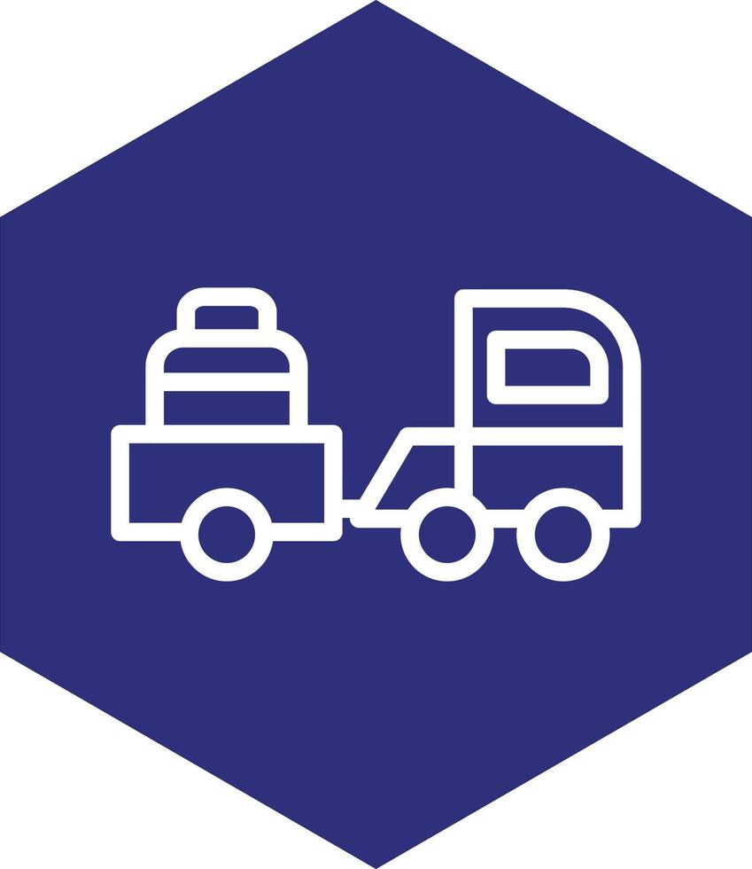 equipaje camión vector icono diseño