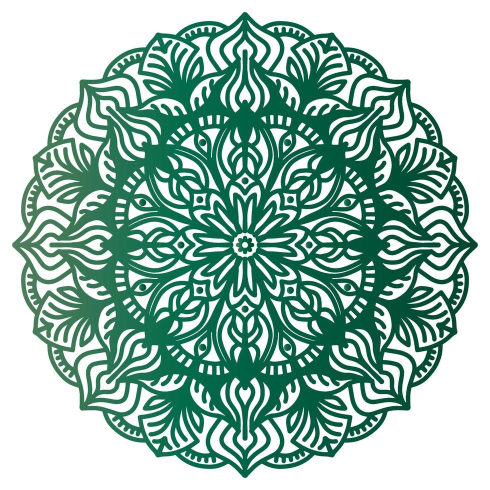 Mandala pattern abstract floral ornament vector