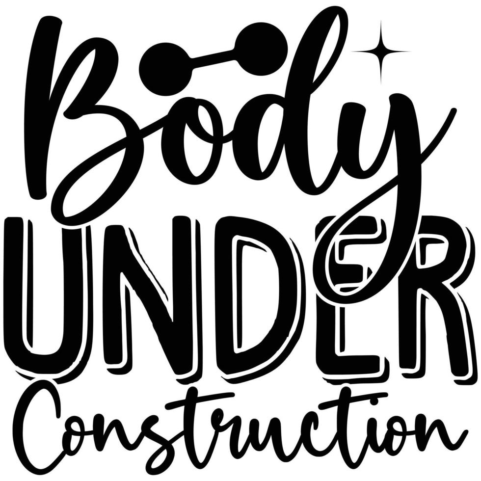 body under construction vector