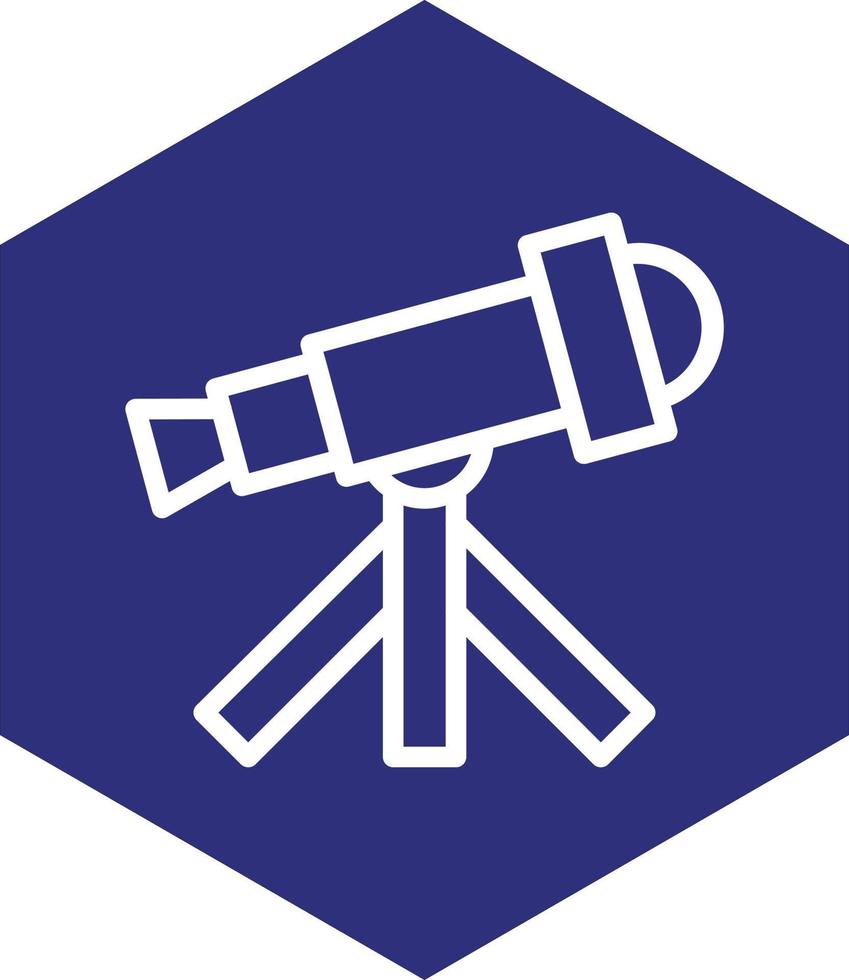 diseño de icono de vector de telescopio