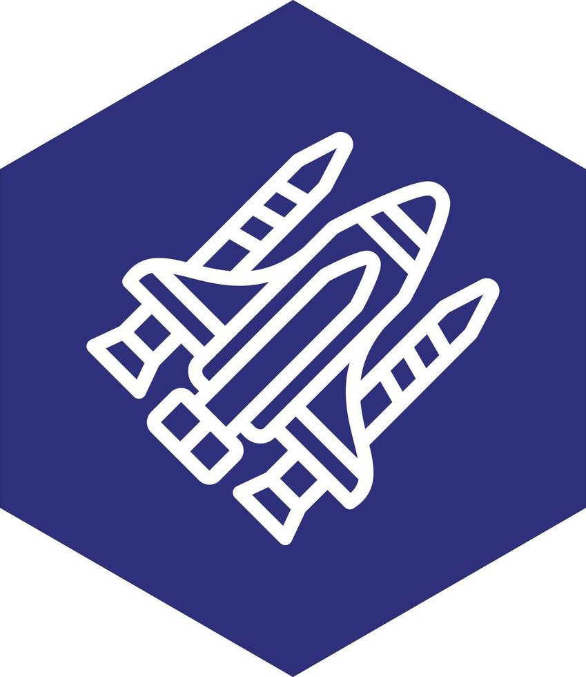 Space Shuttle Vector Icon Design