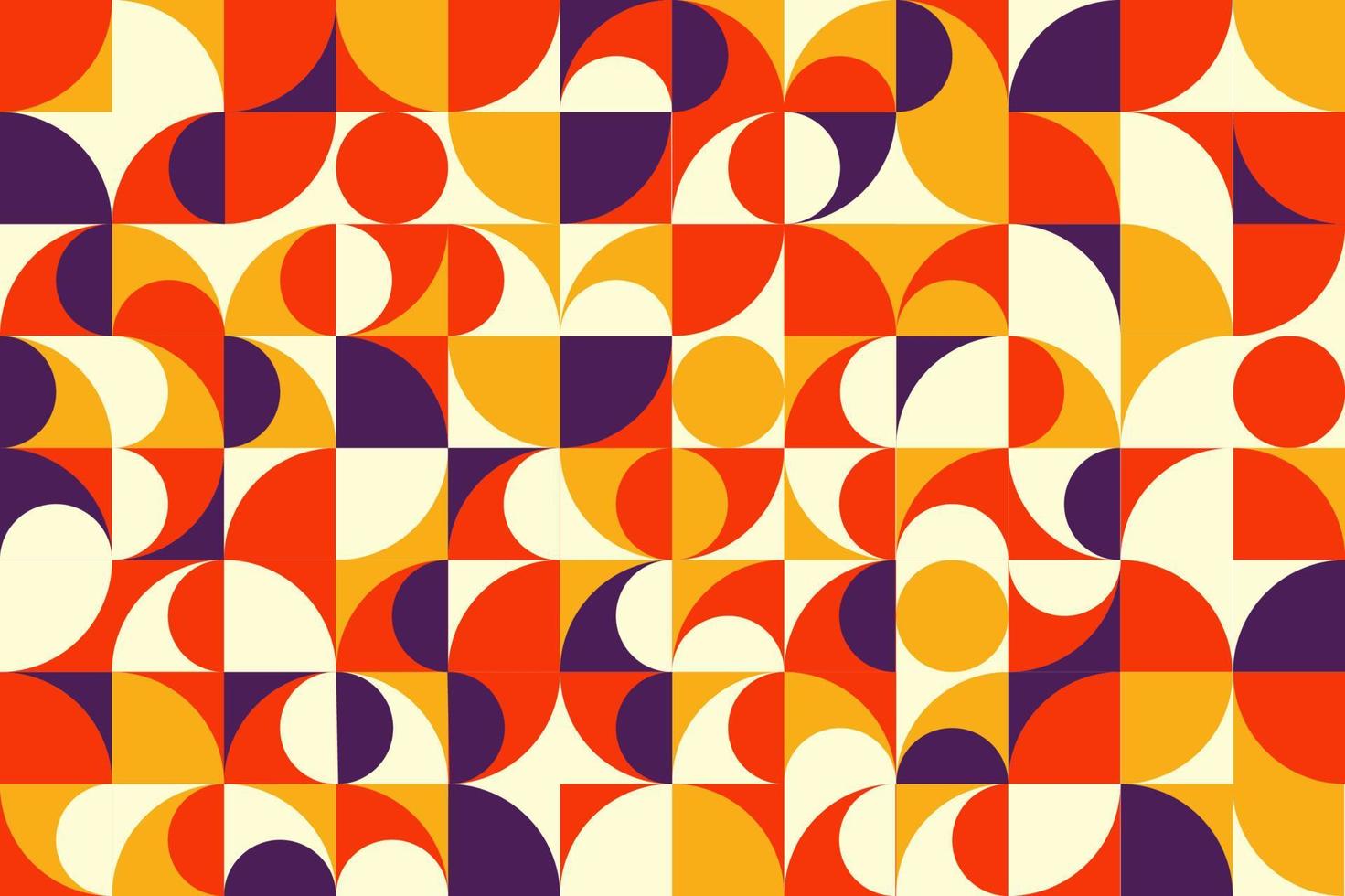 Modern abstract geometric pattern of Bauhaus grid vector
