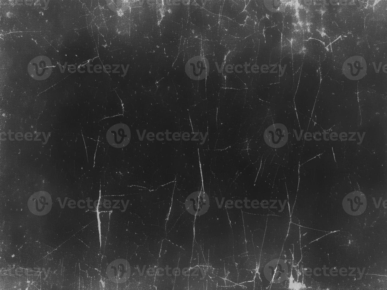 Vintage Black Scratched Grunge Background with Old Film Effect - Abstract Dark Texture for Design and Art - Retro Distressed Weathered Worn Eroded Decay Monochrome Backdrop photo