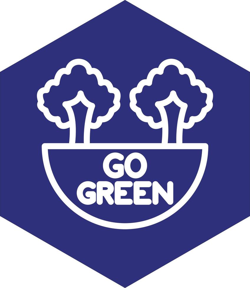 Go Green Vector Icon Design