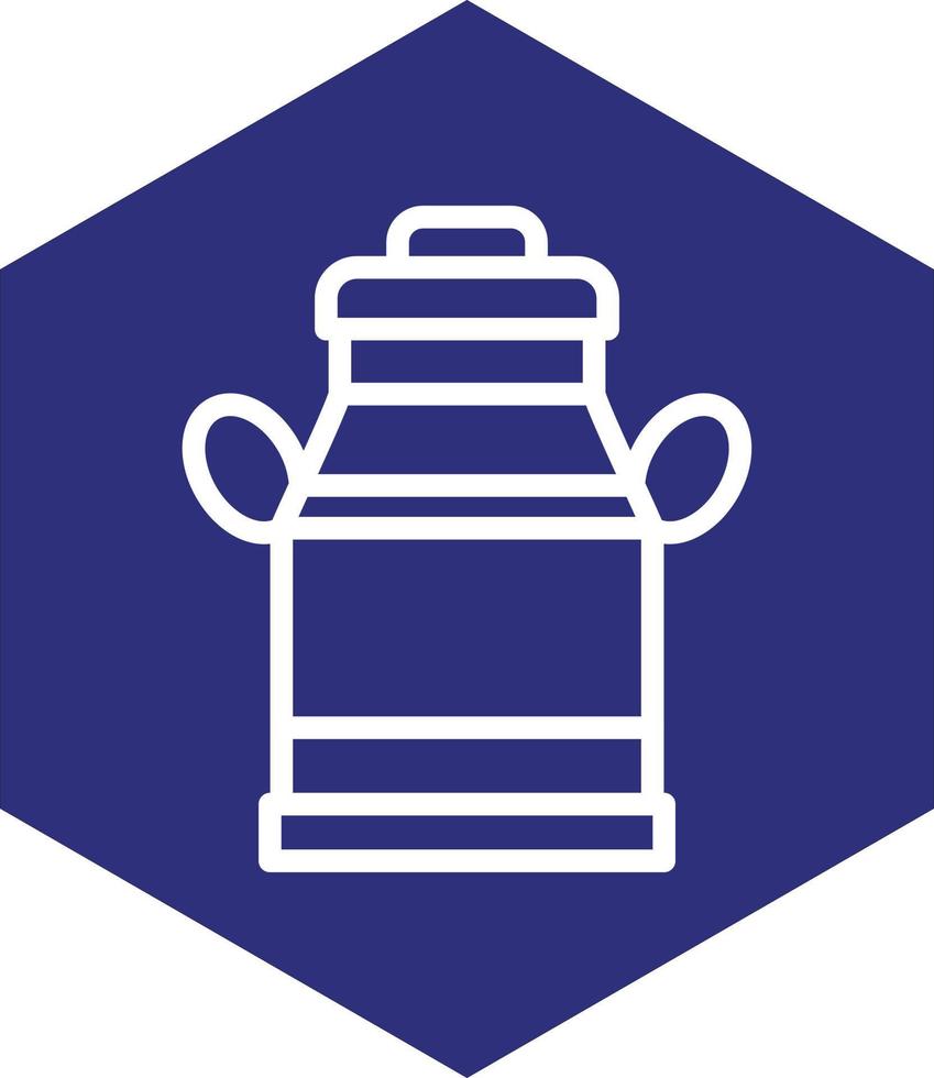Milk Tank Vector Icon Design
