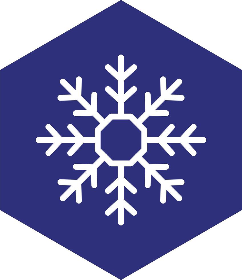 diseño de icono de vector de copo de nieve