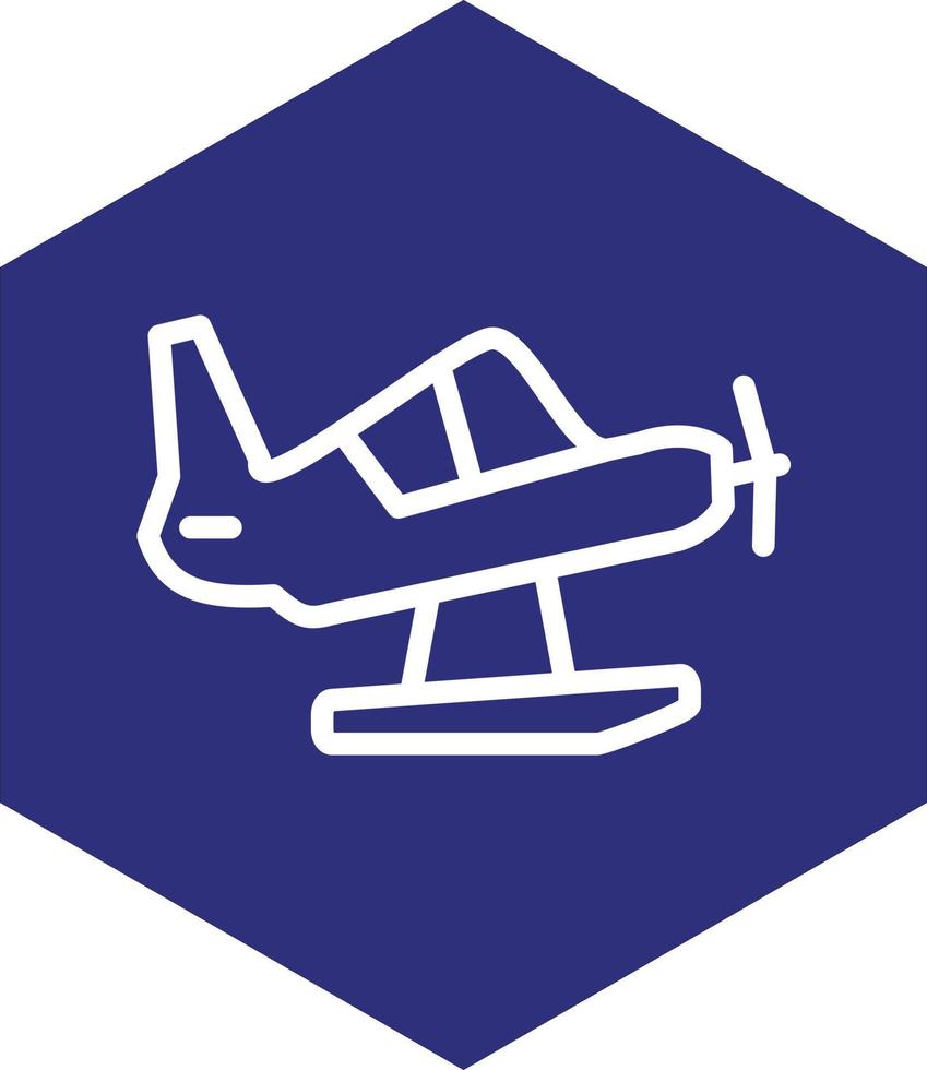 Seaplane Vector Icon Design