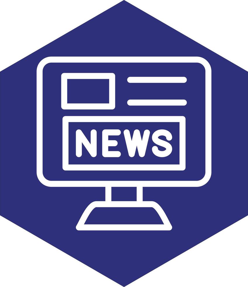 News Portal Vector Icon Design