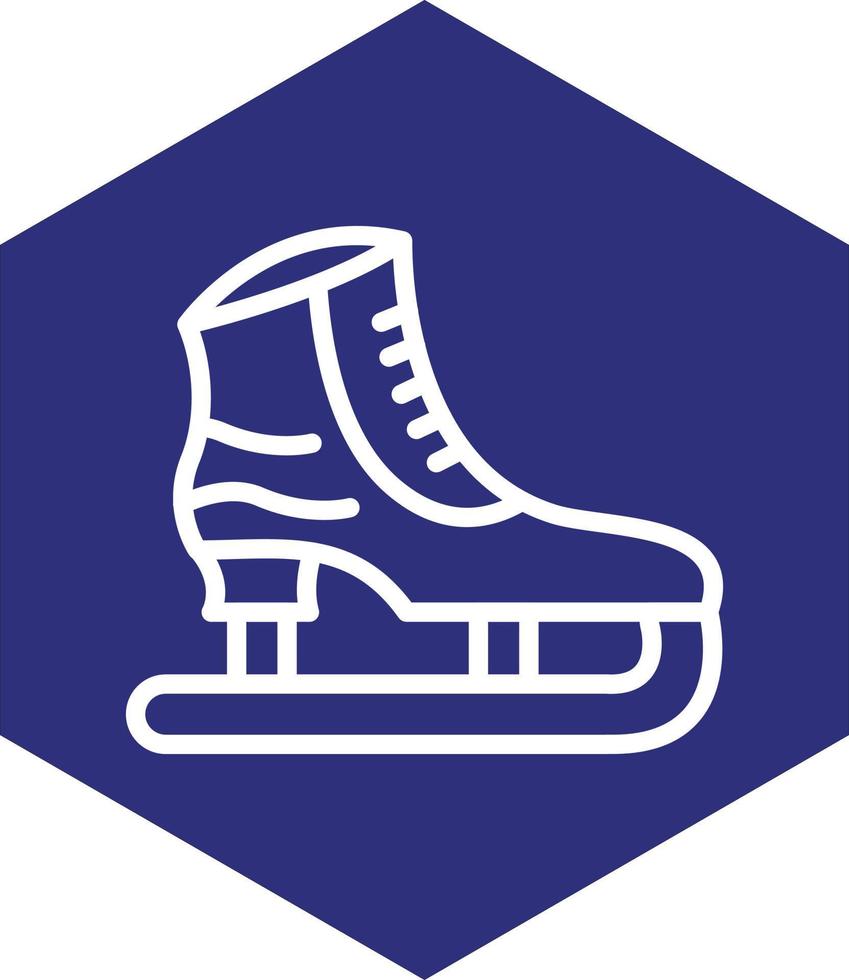 Ice Skate Vector Icon Design