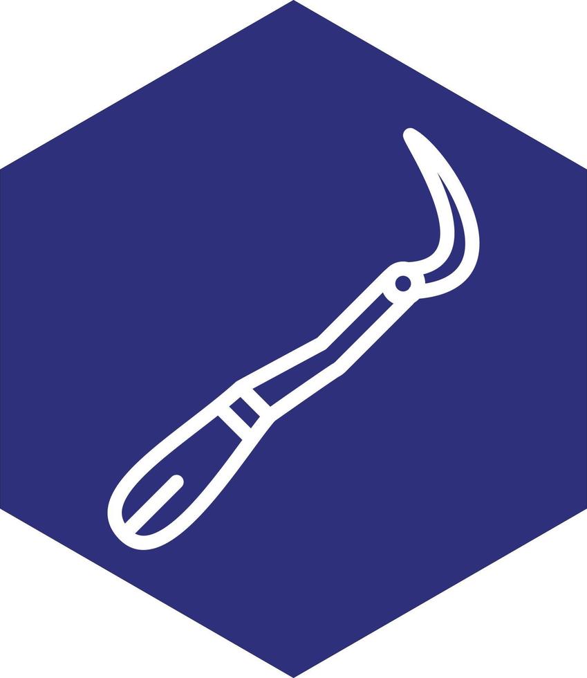 Dental Probe Vector Icon Design