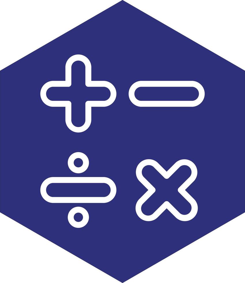 Mathematics Vector Icon Design