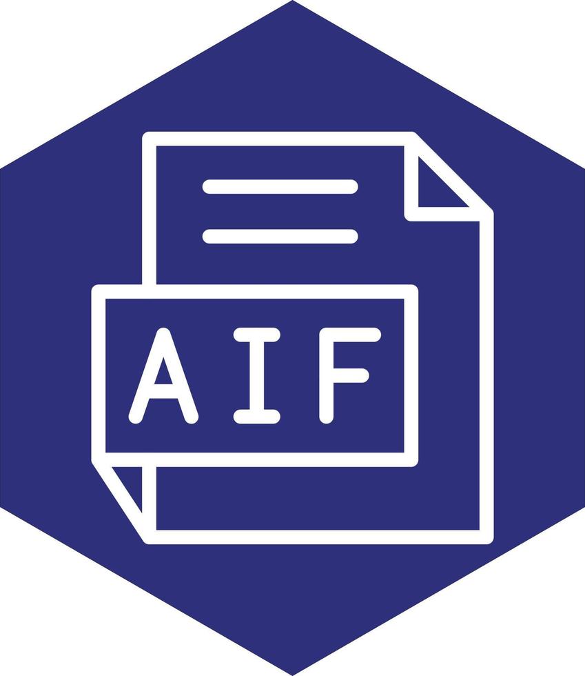 aif vector icono diseño