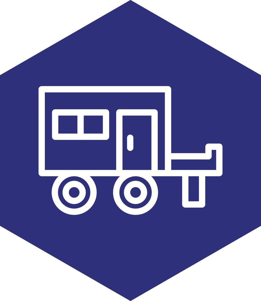 diseño de icono de vector de caravana