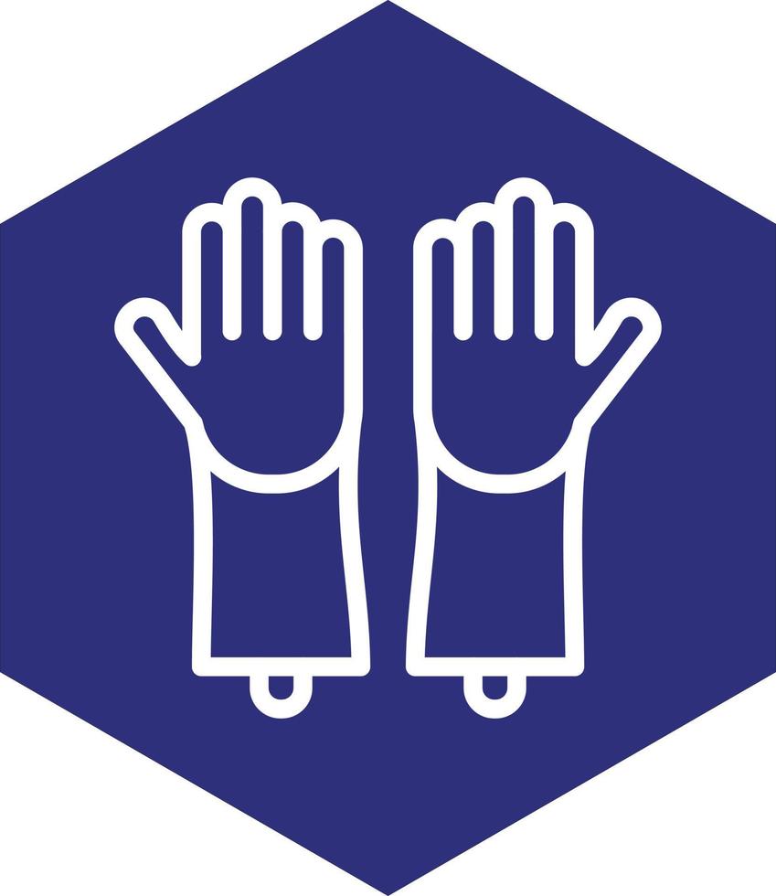 Cleaning Gloves Vector Icon Design