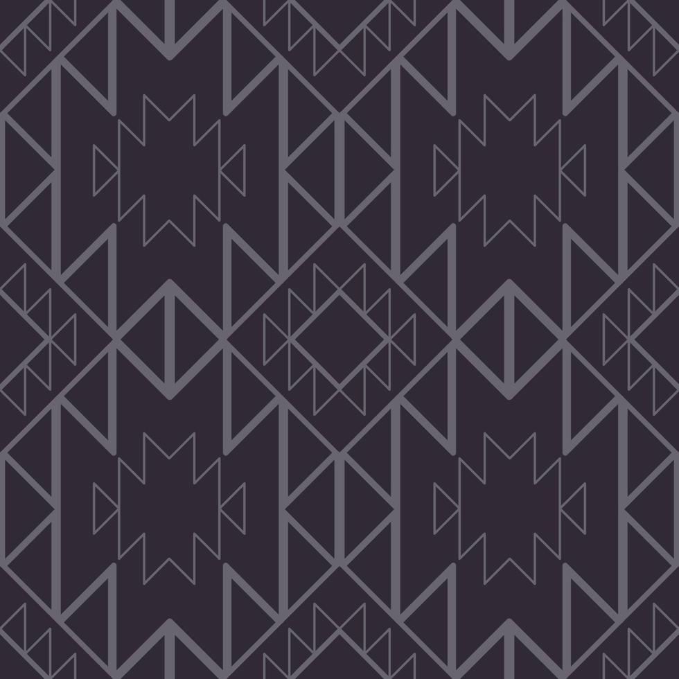 Aztec Navajo black and white pattern. Southwest Navajo black and white color geometric outline seamless pattern. Ethnic geometric pattern use for fabric, home decoration elements. vector