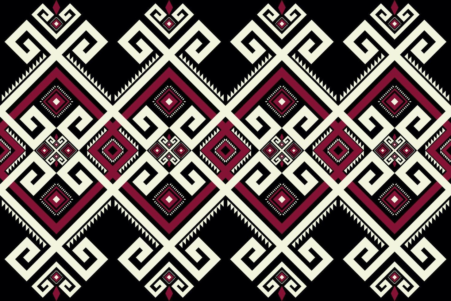 Ethnic geometric pattern. Aztec tribal geometric shape seamless pattern. Traditional ethnic pattern use for carpet, rug, textile border, wallpaper, cushion or other home decoration elements. vector