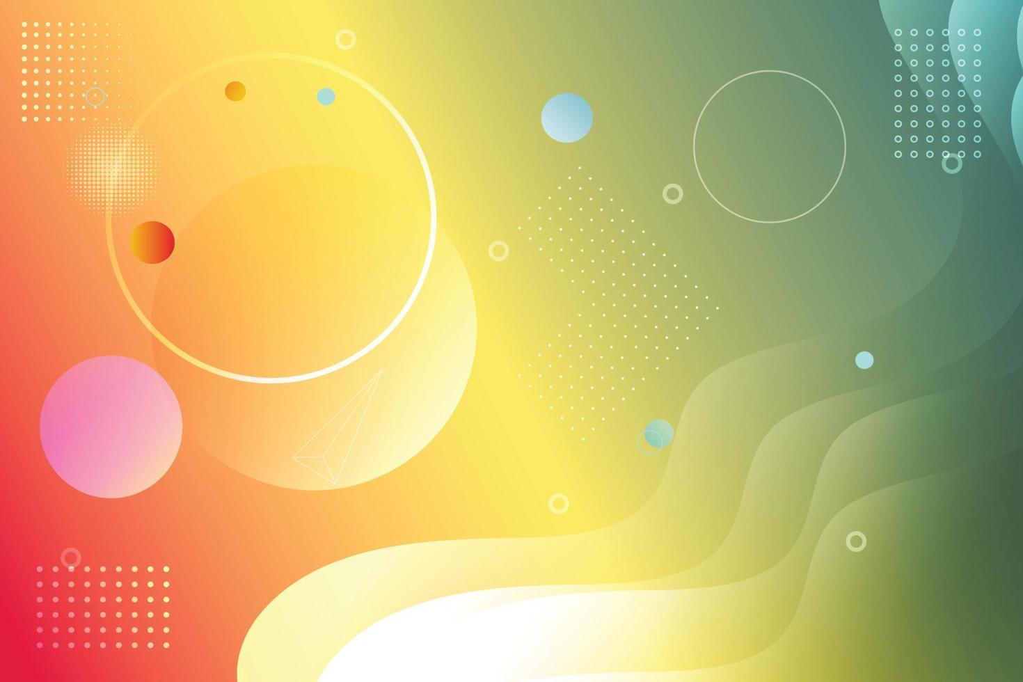 Abstract background yellow gradation green with line effect modern design vector