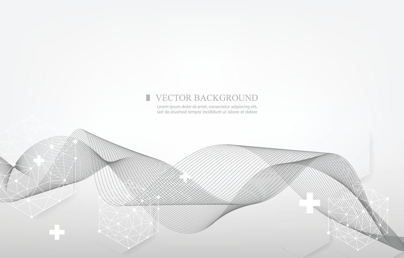 white and gray color vector abstract background.geometric.smooth line concept.