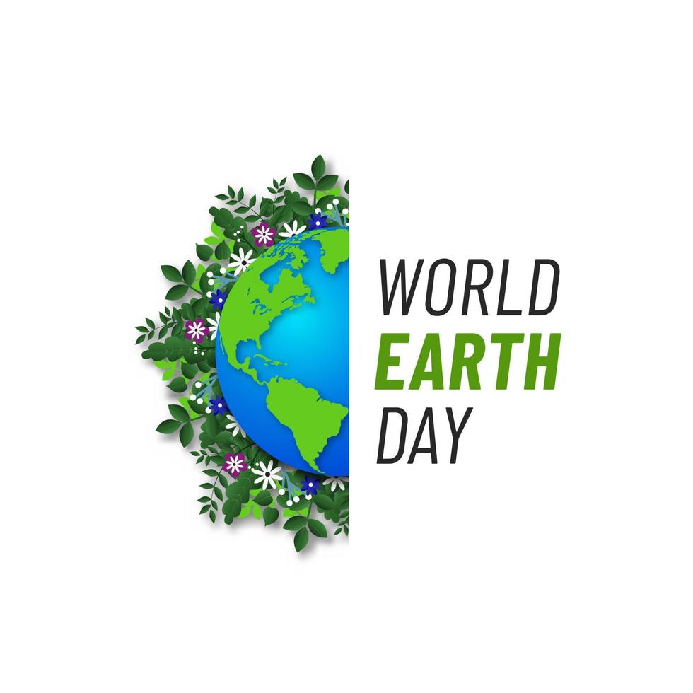 World Earth Day Social Media Post vector
