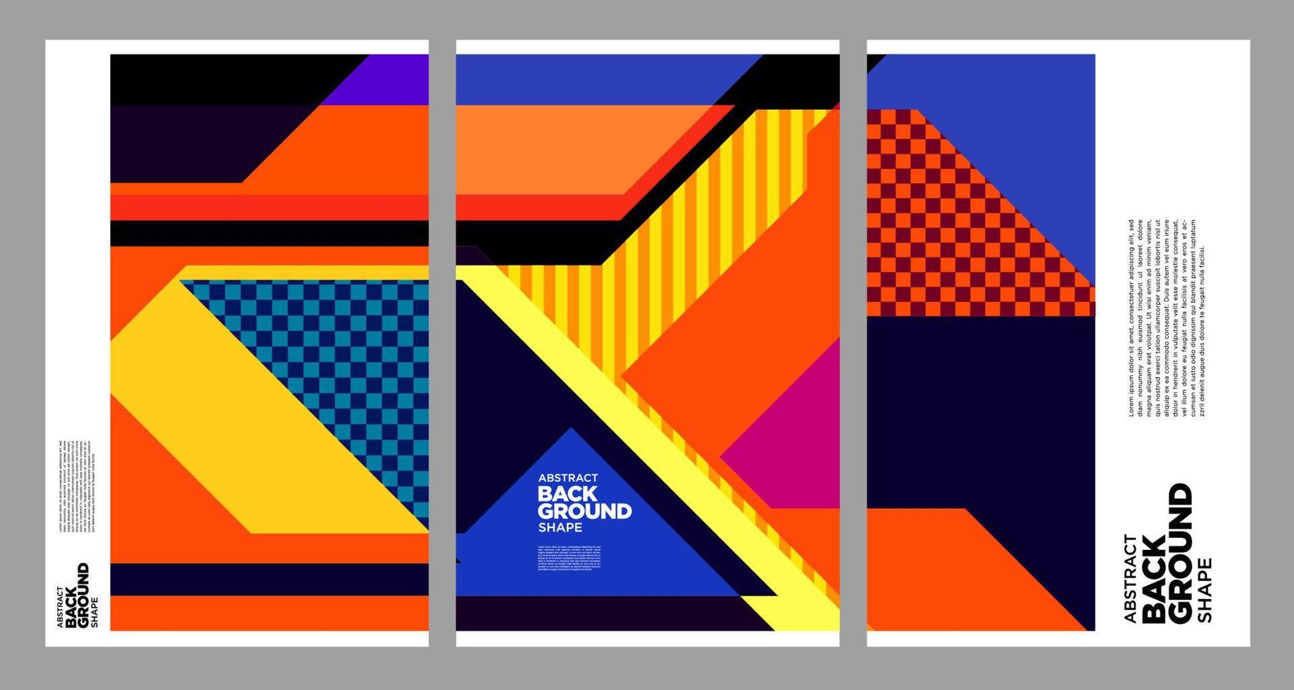 Vector colorful geometric abstract background for summer banner