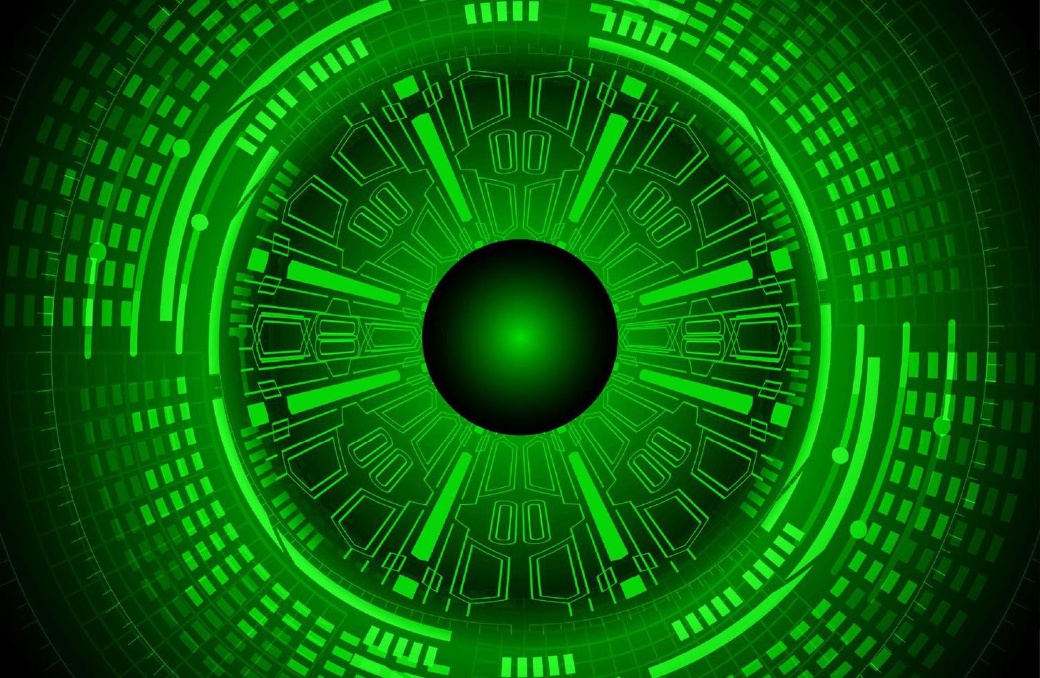 Modern Cybersecurity Eye on Technology Background vector