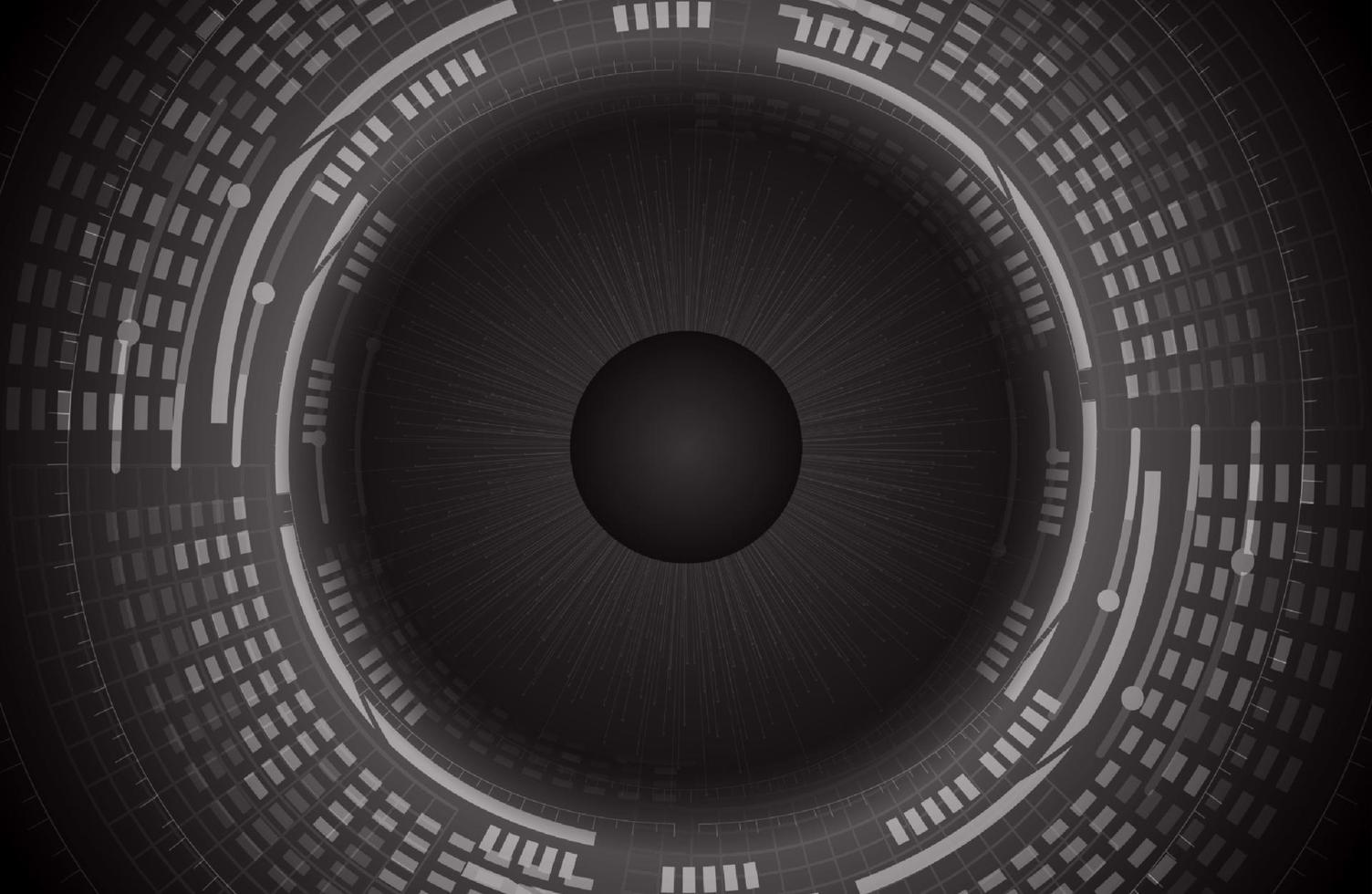 Modern Cybersecurity Eye on Technology Background vector