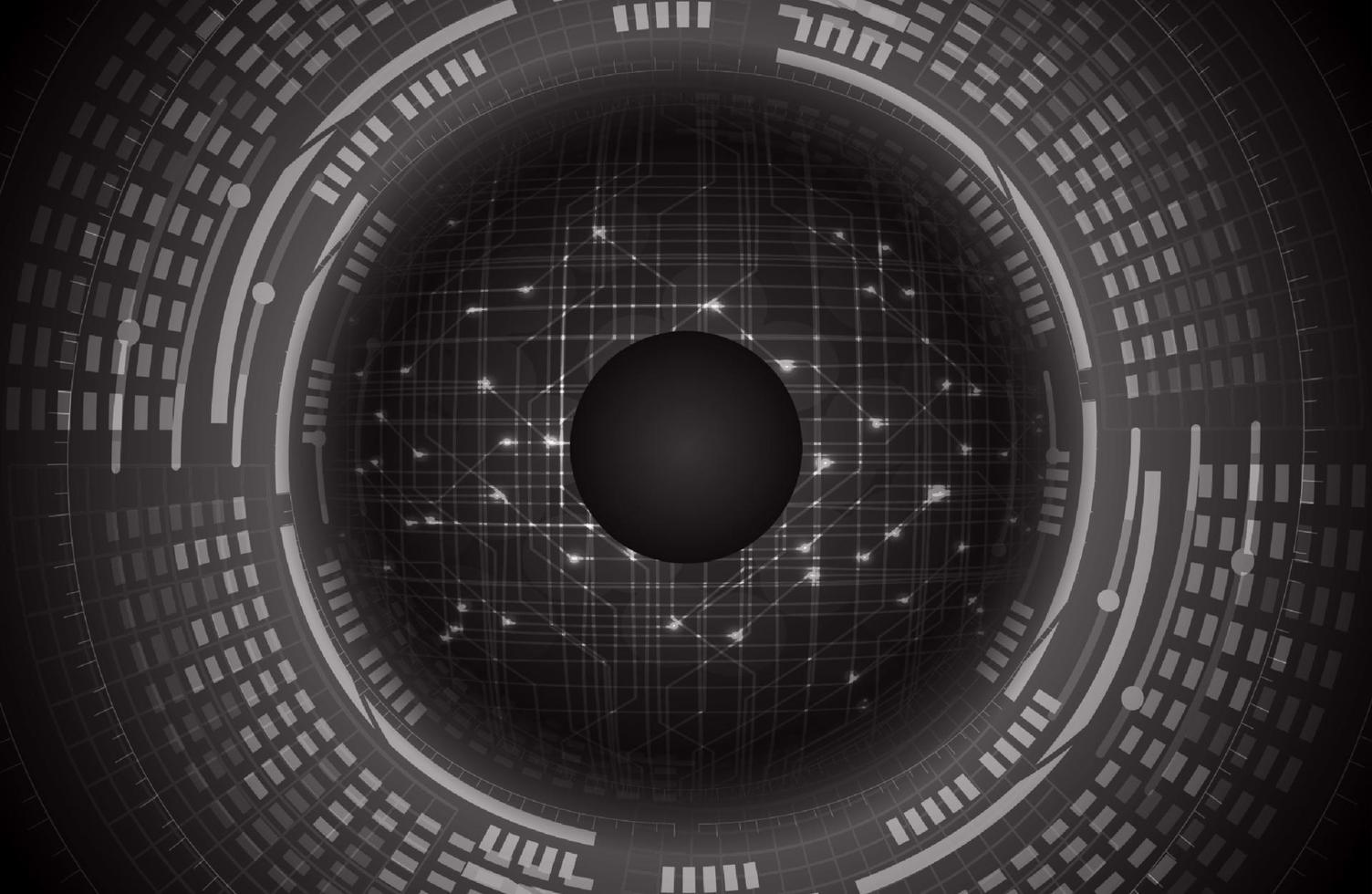 Modern Cybersecurity Eye on Technology Background vector