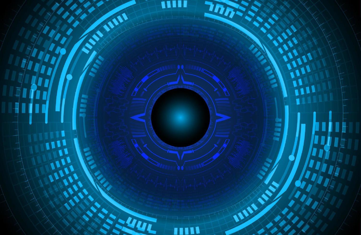 Modern Cybersecurity Eye on Technology Background vector