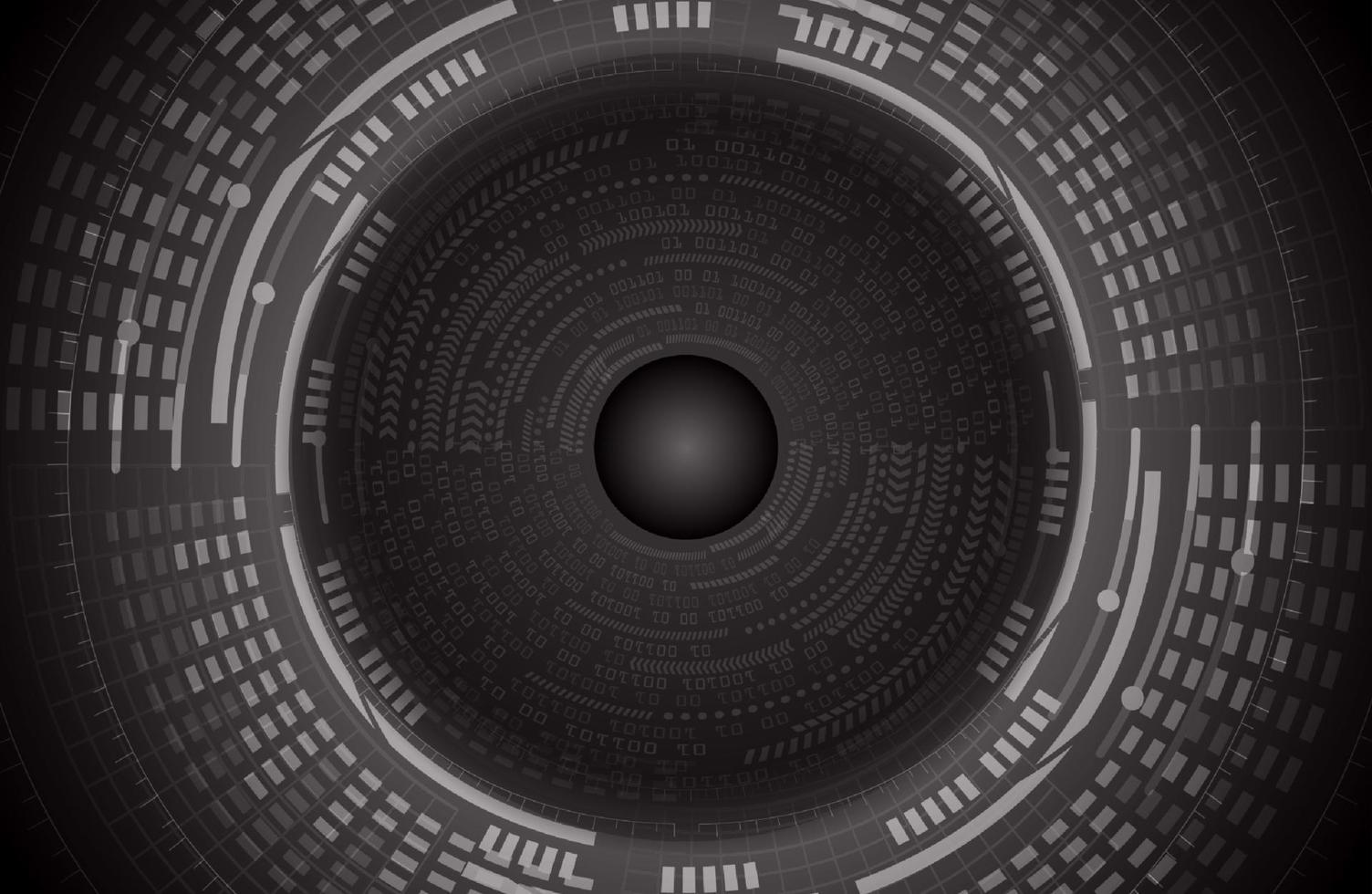 Modern Cybersecurity Eye on Technology Background vector