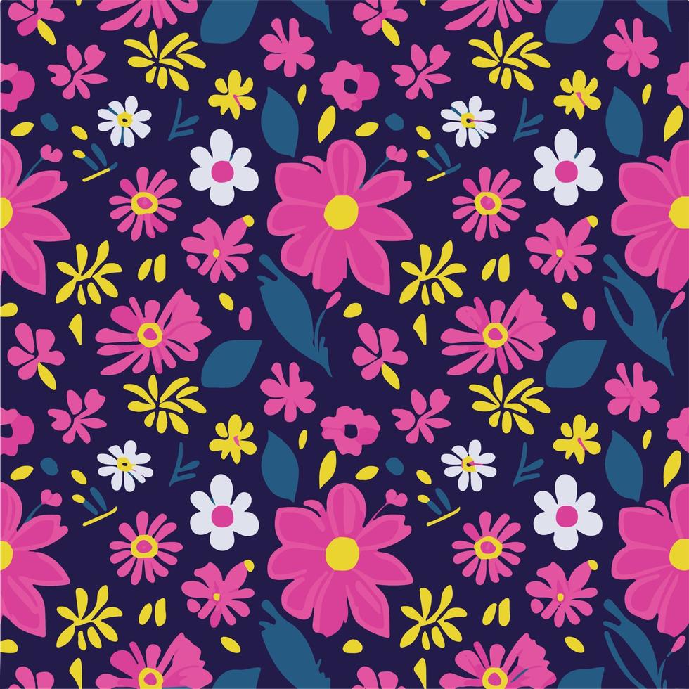 Colorful Flower Pattern Design vector