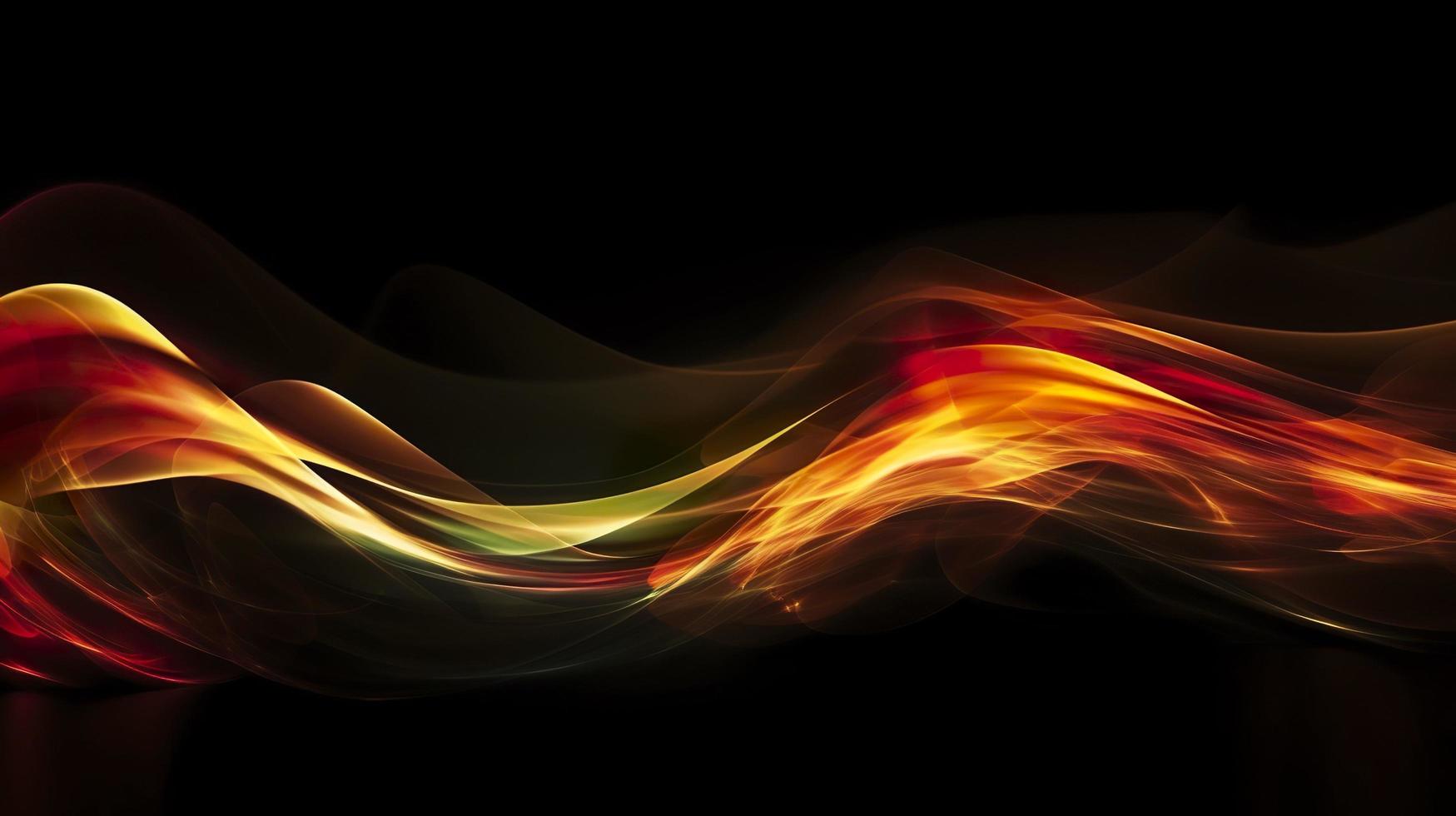 Abstract background with bright glowing fire lines, generate ai photo