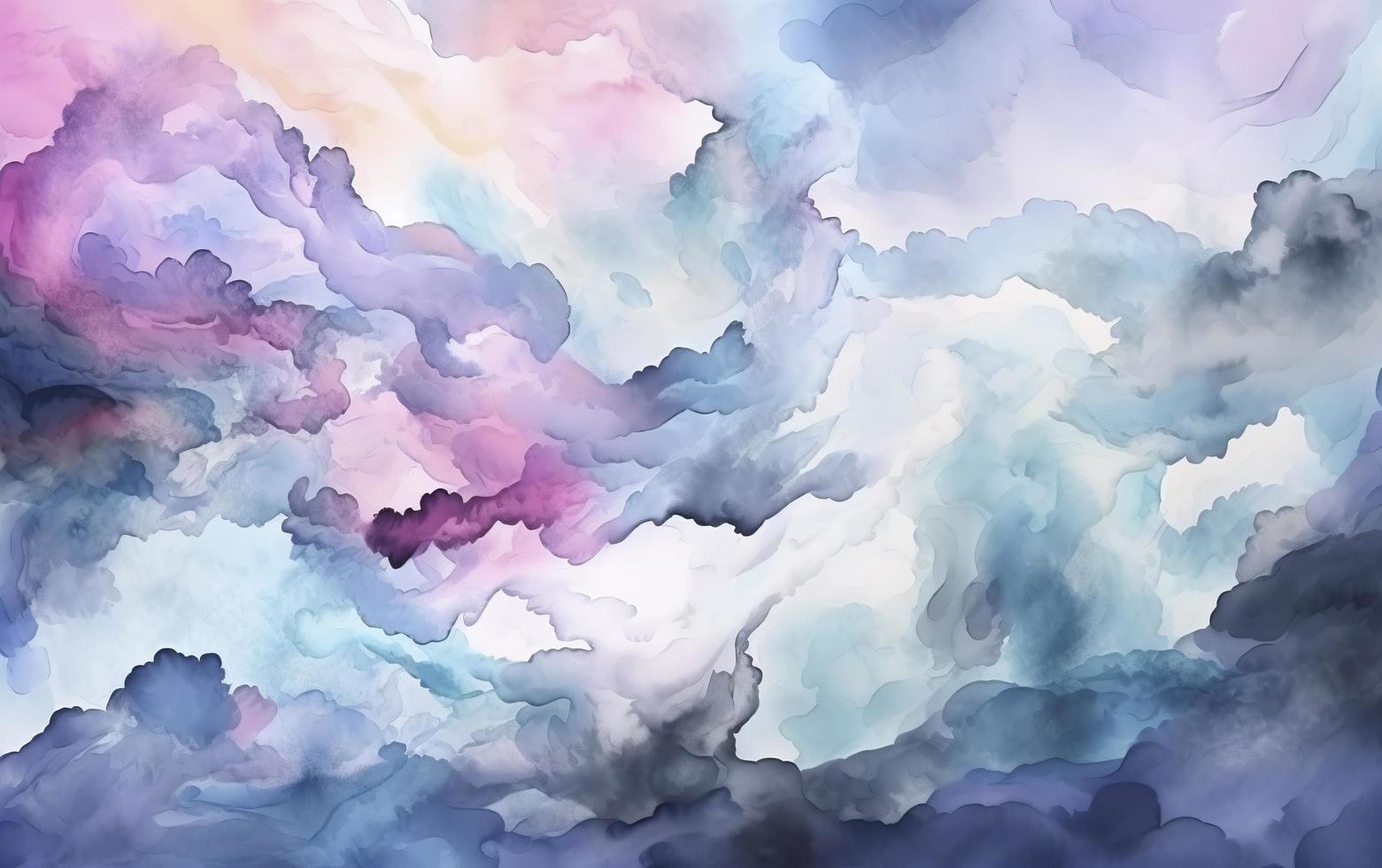 a beautiful watercolor abstract background featuring blue, purple, and pink, in the style of realistic blue skies, sky blue and white, light gray and sky blue, generate ai photo