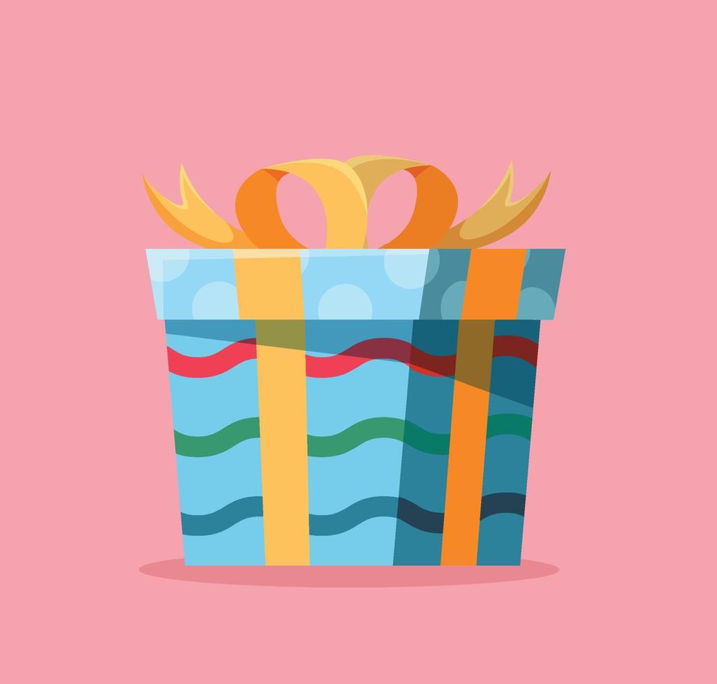 gift boxes with a bow vector illustration